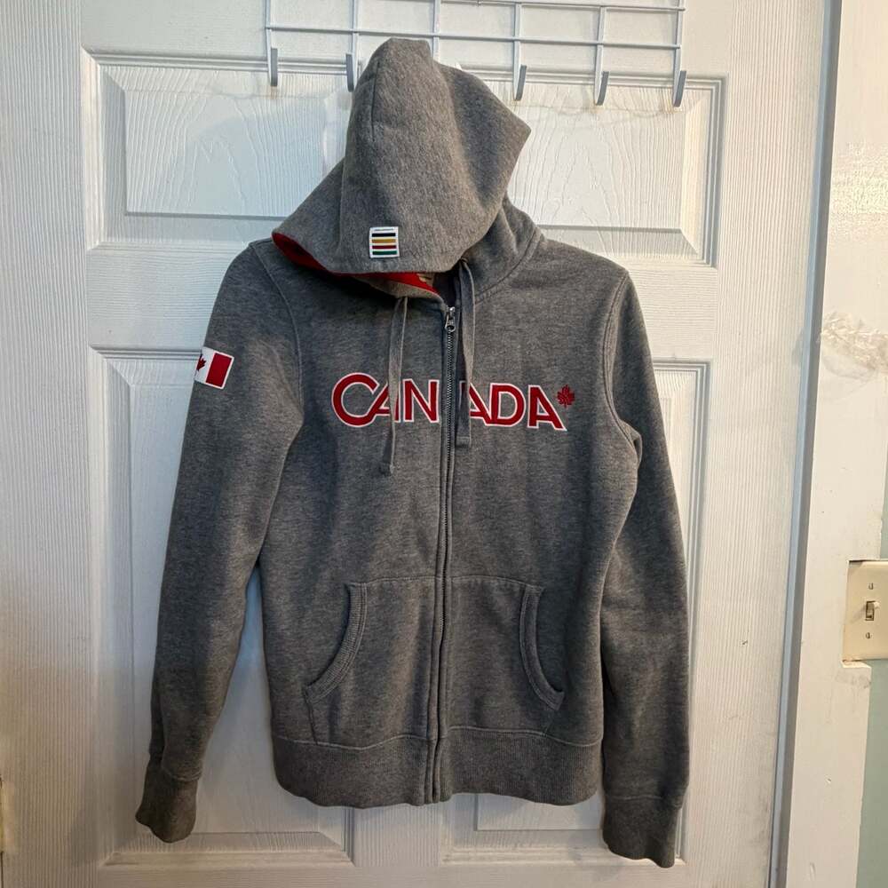 Hudson's Bay Team Canada Olympic Official Outfitter Zip-Up Hoodie Women's Size S